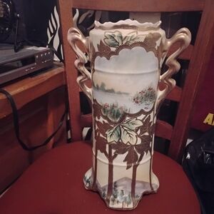 Elegant Floral Ceramic Vase